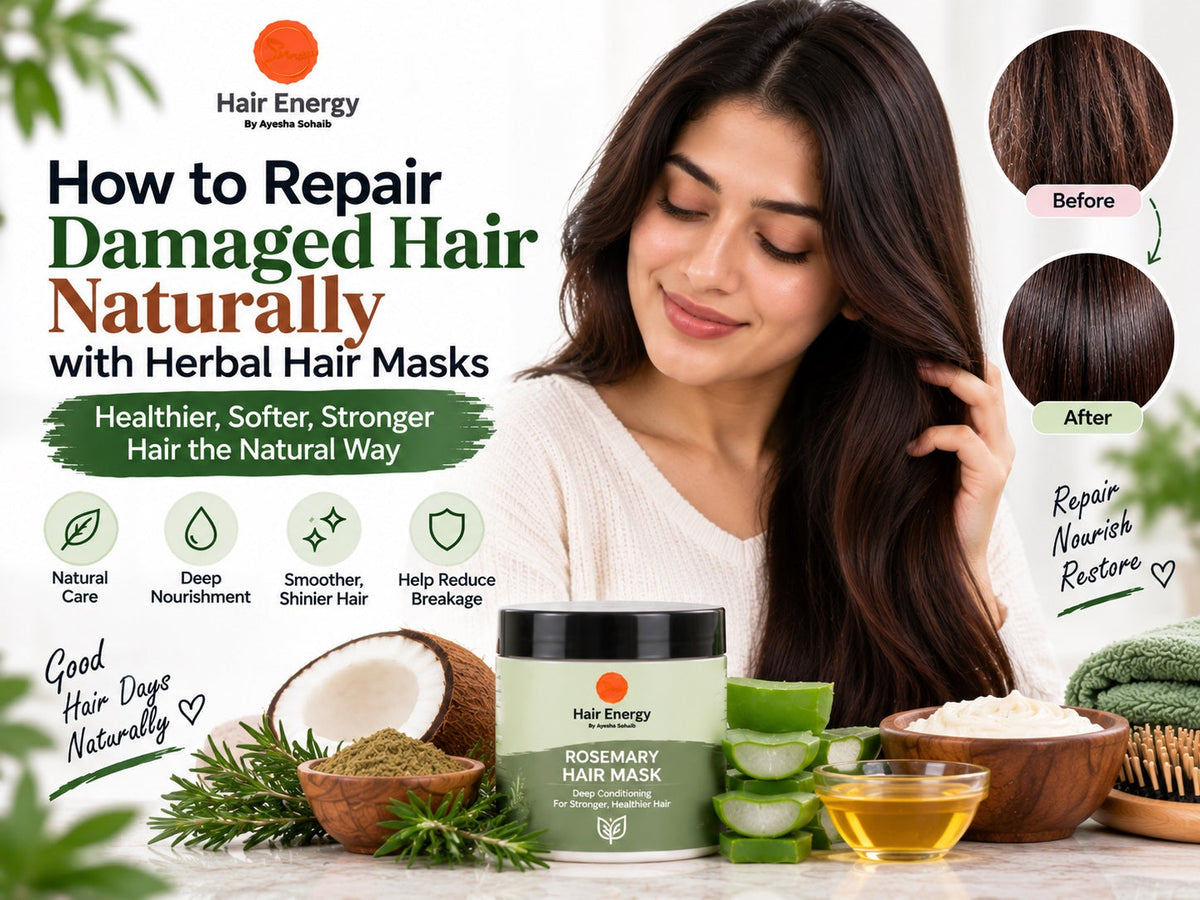 How to Repair Damaged Hair Naturally with Herbal Hair Masks