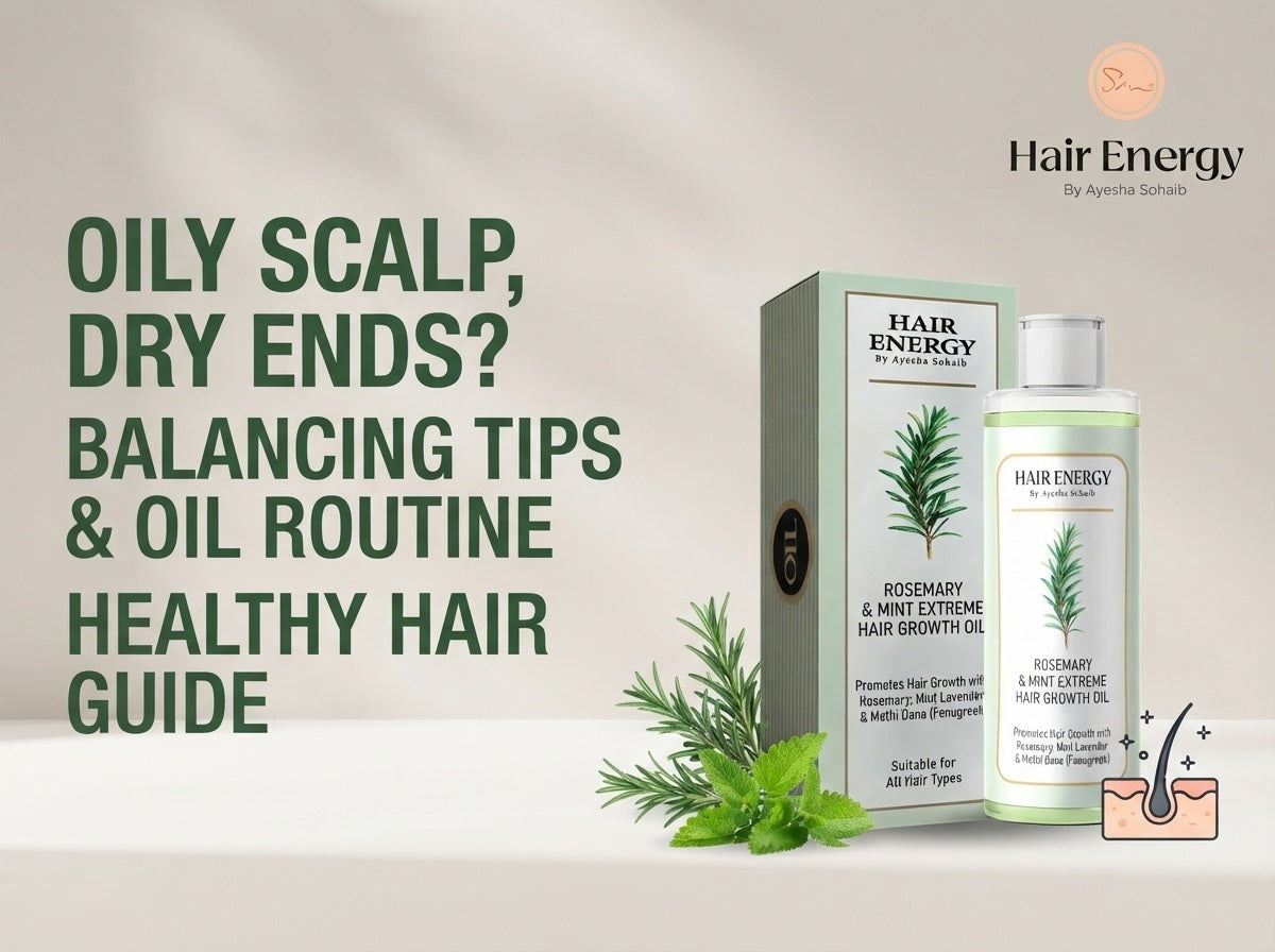 Why Your Scalp Feels Oily but Hair Ends Stay Dry