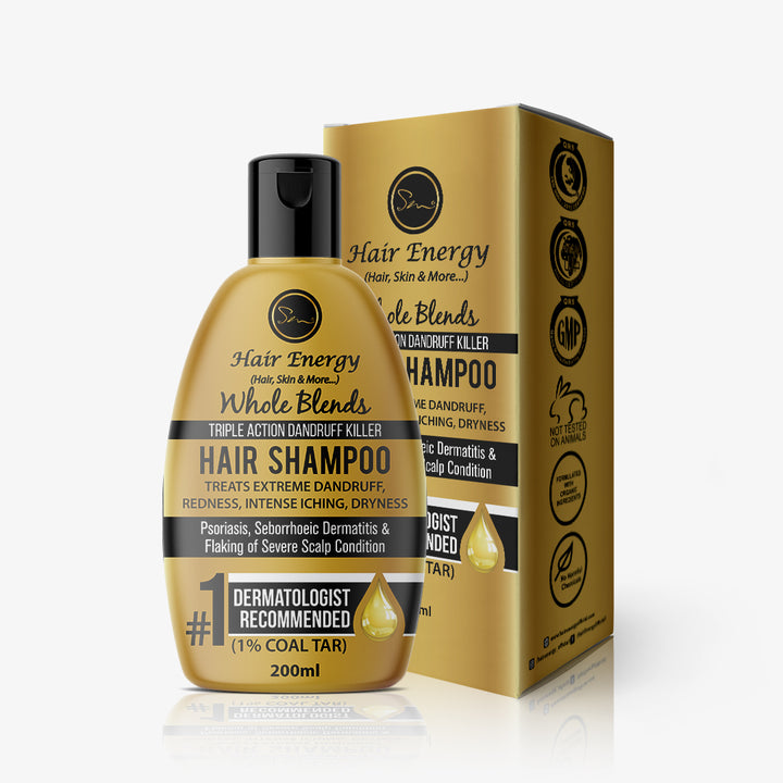 WHOLE BLENDS  TRIPLE ACTION DANDRUFF KILLER HAIR SHAMPOO (7560328446211)