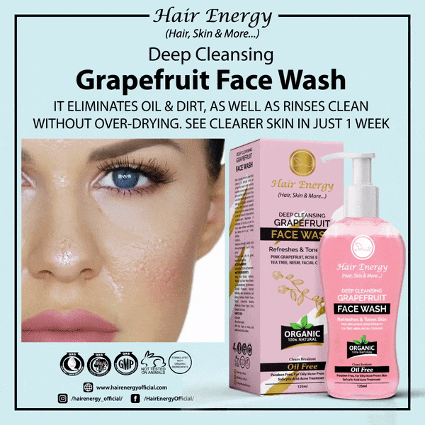 Deep Cleansing Grapefruit Face Wash (FOR OILY SKIN,ACNE ,BLACKKHEADS) (6570741432496)